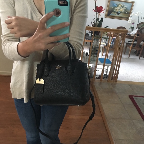 Kate Spade black crossbody satchel bag - Picture 7 of 8